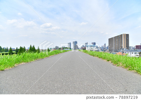 俯瞰新荒川大橋附近（埼玉縣川口市）[2021.6] 78897219