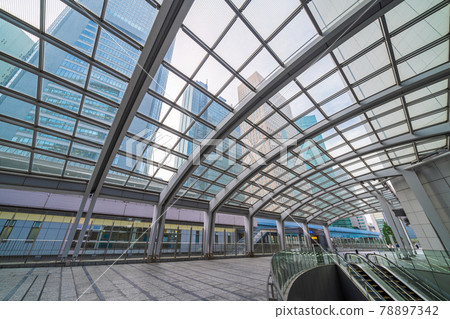 "Tokyo" Minato-ku Shiodome station square scenery "Tokyo" Minato-ku Shiodome station square scenery 78897342