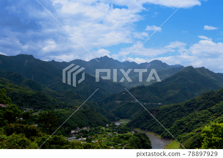 台灣中油公路，山，流水 78897929