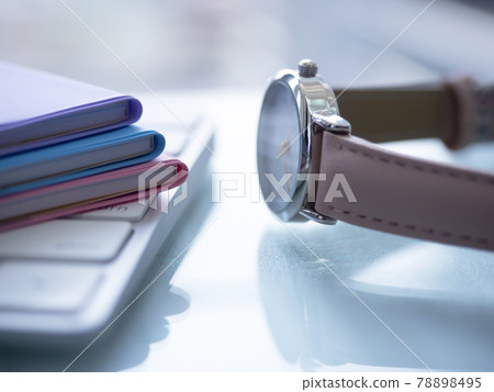 Business image · notebook · keyboard · female Business image · notebook · keyboard · female 78898495