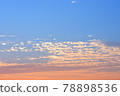 The sky of the summer solstice at dusk 78898536