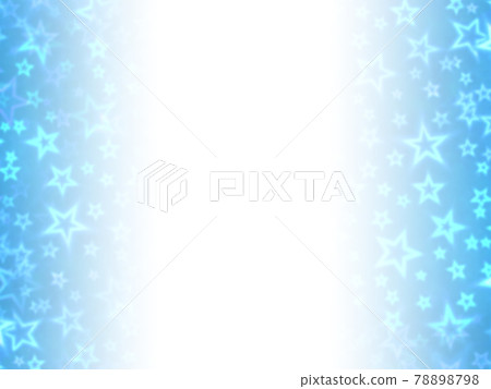無數全像星星的背景圖像/淺藍色從中心向左右加深的漸變水平水平其他顏色可用 78898798