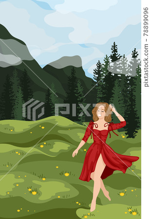 People walk in nature 78899096