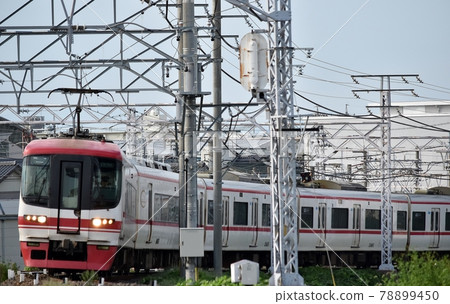 Meitetsu 1700 Series Train Stock Photo