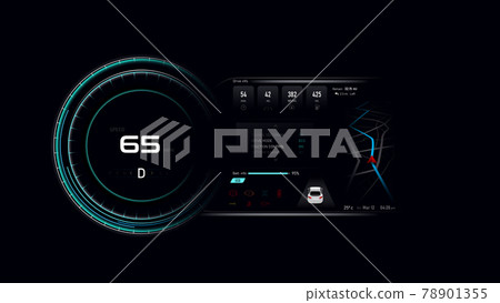 EV Electric vehicle Car dash board PHEV Concept 003 78901355