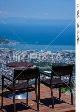 View of the sea from the mountaintop terrace View of the sea from the mountaintop terrace 78902935