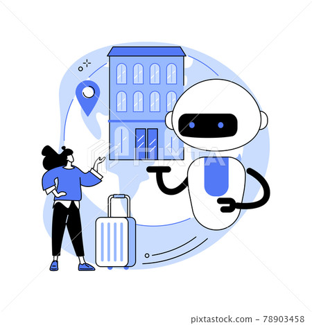Smart hospitality industry abstract concept vector illustration. Smart hospitality industry abstract concept vector illustration. 78903458