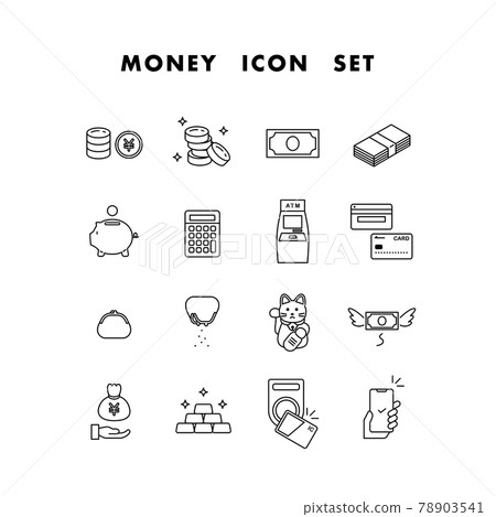 Money icon set 78903541