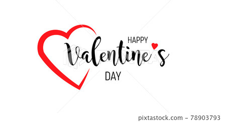 Happy Valentines Day vector illustration. 78903793