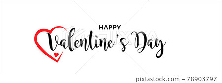 Happy Valentines Day vector illustration. 78903797
