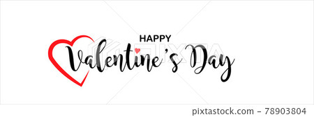 Happy Valentines Day vector illustration. 78903804