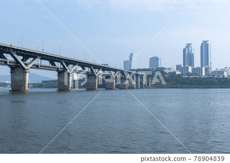 清潭橋，漢江，首爾 78904839