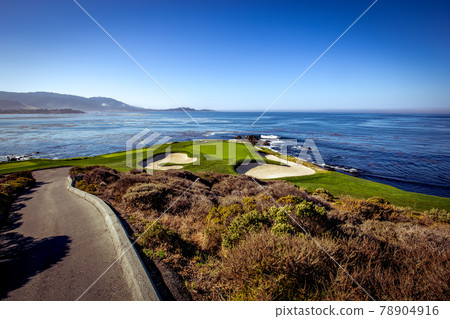 Pebble Beach golf course, Monterey, California, usa Pebble Beach golf course, Monterey, California, usa 78904916