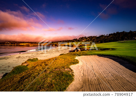 Pebble Beach golf course, Monterey, California, usa Pebble Beach golf course, Monterey, California, usa 78904917