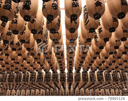 Lanterns at the Rakugo Performing Arts Center in Temma Tenjin Hanjotei, Osaka Lanterns at the Rakugo Performing Arts Center in Temma Tenjin Hanjotei, Osaka 78905126