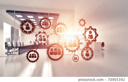 Networking and wireless connection as concept for effective modern business Networking and wireless connection as concept for effective modern business 78905392