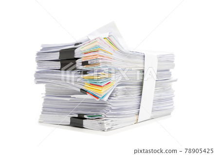 Stack of Documents isolated on white background Stack of Documents isolated on white background 78905425
