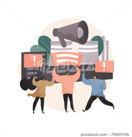 Strike action abstract concept vector illustration. Strike action abstract concept vector illustration. 78905709