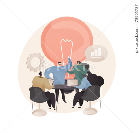 Workshop abstract concept vector illustration. - Stock Illustration ...