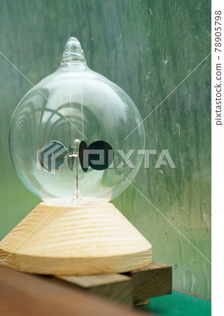 Radiometer by the window on a rainy day 78905798