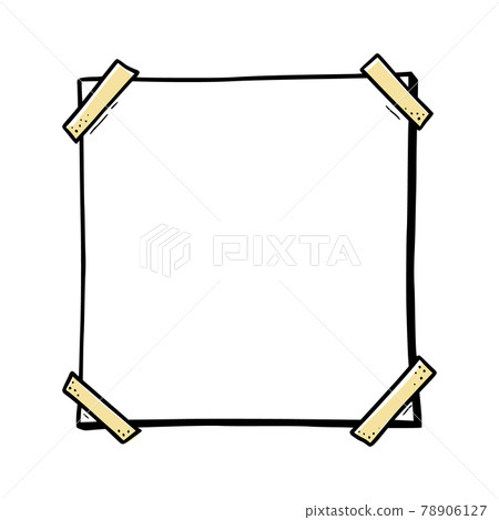 Hand drawn frame. Doodle sketch style 78906127