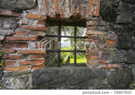 loopholes in the old castle walls loopholes in the old castle walls 78907605
