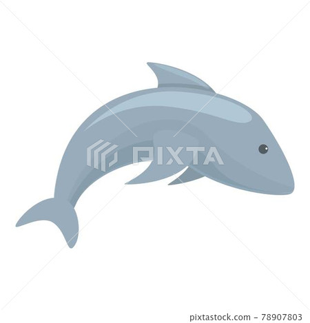 Dolphin icon, cartoon style Dolphin icon, cartoon style 78907803