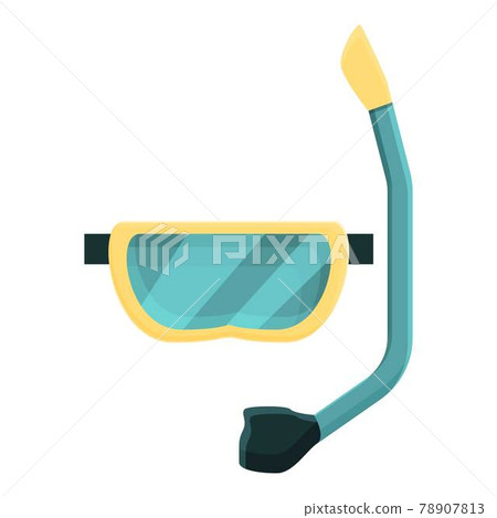 Diving goggles icon, cartoon style Diving goggles icon, cartoon style 78907813