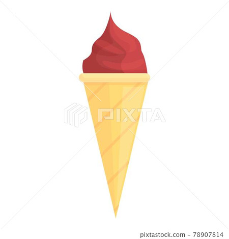 Ice cream icon, cartoon style Ice cream icon, cartoon style 78907814