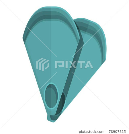 Flippers icon, cartoon style 78907815