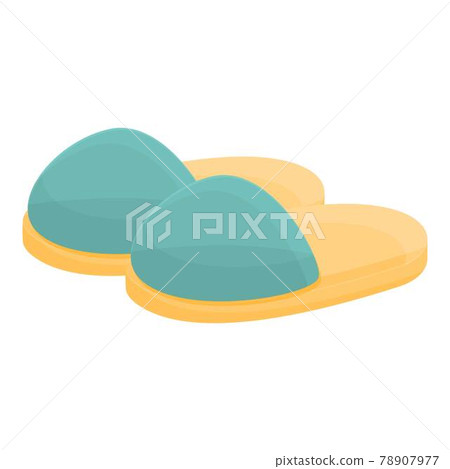 Indoor slippers icon, cartoon style Indoor slippers icon, cartoon style 78907977