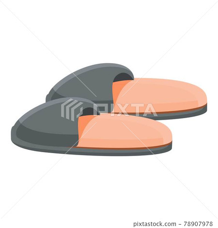 Cheap slippers icon, cartoon style Cheap slippers icon, cartoon style 78907978