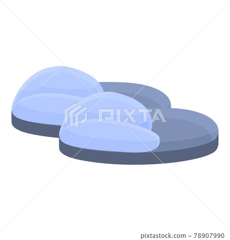 Transparent slippers icon, cartoon style 78907990