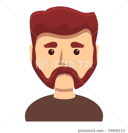 Man with sideburns icon, cartoon style 78908115