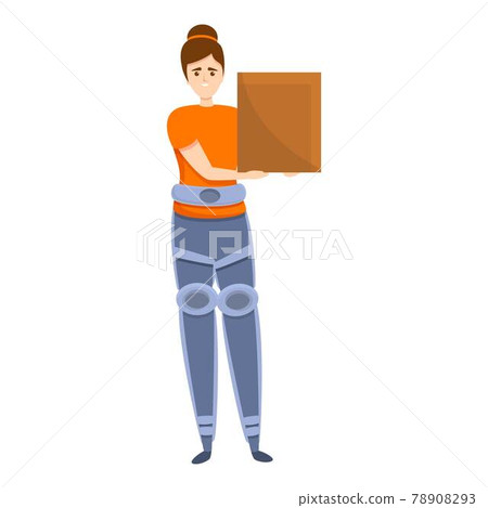 Progressive exoskeleton icon, cartoon style 78908293
