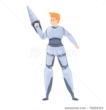 Solid exoskeleton icon, cartoon style Solid exoskeleton icon, cartoon style 78908303