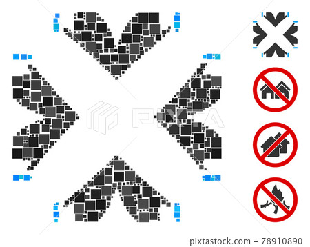 Square Tent Camp Icon Vector Mosaic Square Tent Camp Icon Vector Mosaic 78910890