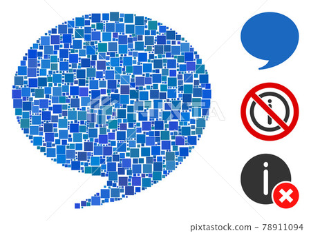 Square Answer Icon Vector Mosaic 78911094