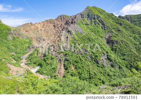 Scenery from the mountain trail of Mt. Nasu, Tochigi Prefecture Scenery from the mountain trail of Mt. Nasu, Tochigi Prefecture 78911501