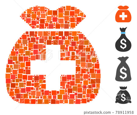 Square Medical Capital Fund Icon Vector Collage Square Medical Capital Fund Icon Vector Collage 78911958