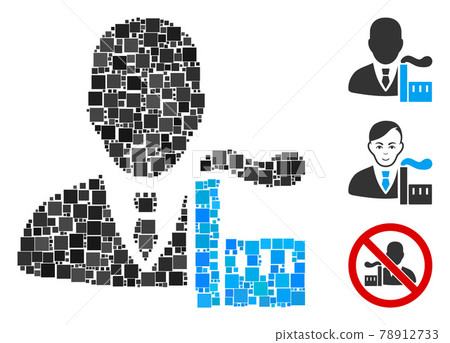Square Capitalist Oligarch Icon Vector Collage Square Capitalist Oligarch Icon Vector Collage 78912733