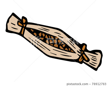 Simple illustration of straw natto Simple illustration of straw natto 78912783