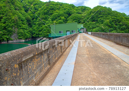 Scenery around Ikari Lake Ikari Dam Nikko City 78913127