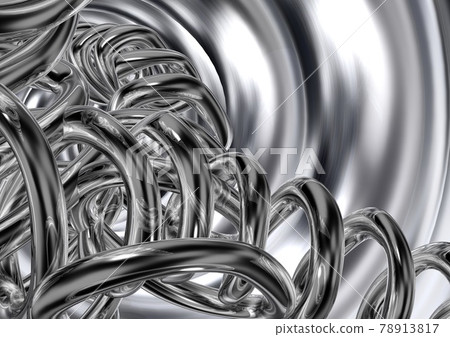 Industrial metallic iron scrap image background (3DCG) 78913817