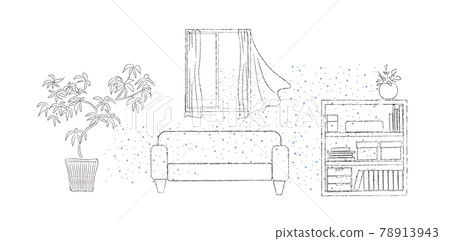 房間通風圖 無背景色 78913943