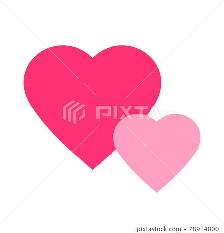 Illustration icon of overlapping hearts Illustration icon of overlapping hearts 78914000