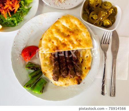 Turkish shish kofte kebab Turkish shish kofte kebab 78914566