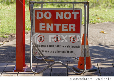 Do Not Enter Walking Track Sign Do Not Enter Walking Track Sign 78914612