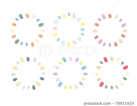 可愛的水彩框架 78915939