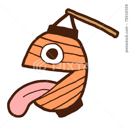 寬鬆可愛的怪物插畫紙燈籠鬼 寬鬆可愛的怪物插畫紙燈籠鬼 78916509